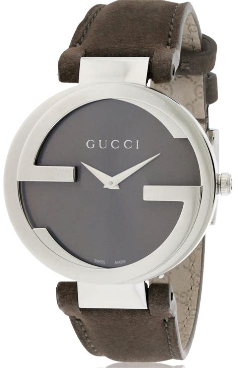 gucci interlocking logo stainless steel ladies watch|gucci color changing watch.